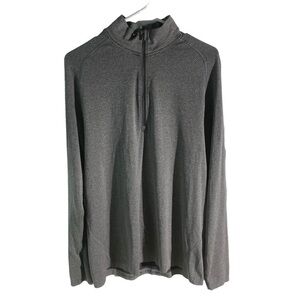 Lululemon Men’s Metal Vent Tech 1/2 Zip Pullover Top Sz L Gray